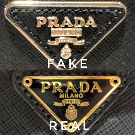 fake vs real prada|authentic prada logo.